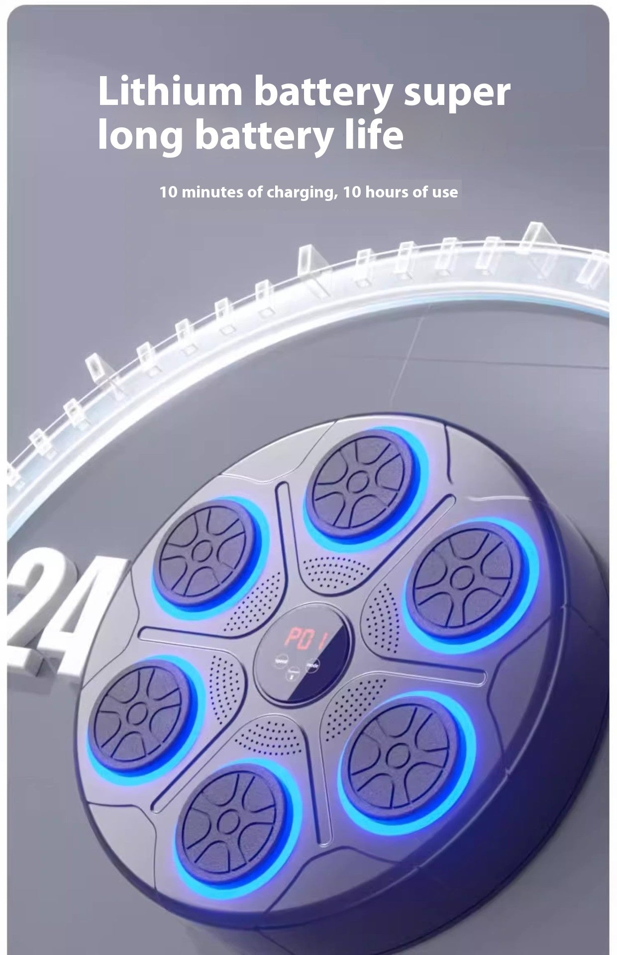 Music Boxing Machine with RGB Light and Bluetooth - Raifaonline