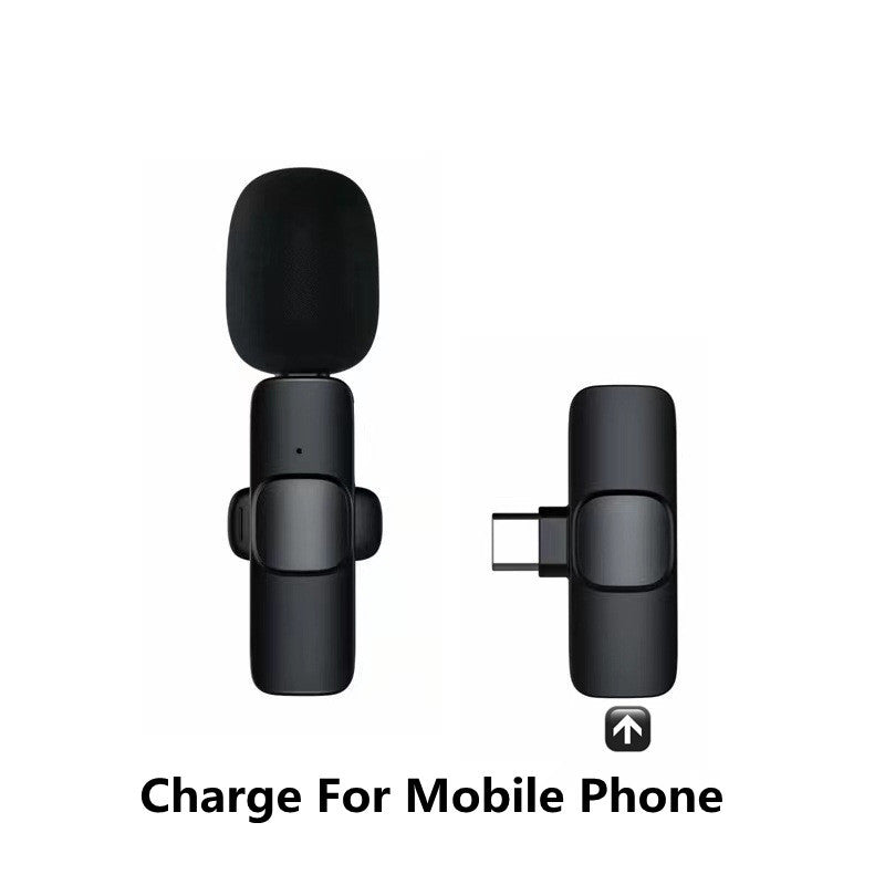 Wireless Lavalier Microphone Portable Audio Video Recording Mini Mic - Raifaonline