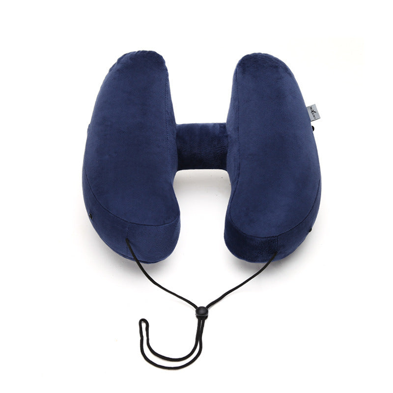 Inflatable Travel Pillow with Hood for Neck Support - Raifaonline