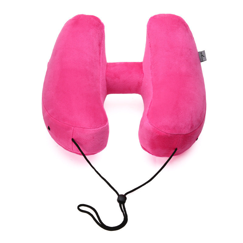 Inflatable Travel Pillow with Hood for Neck Support - Raifaonline