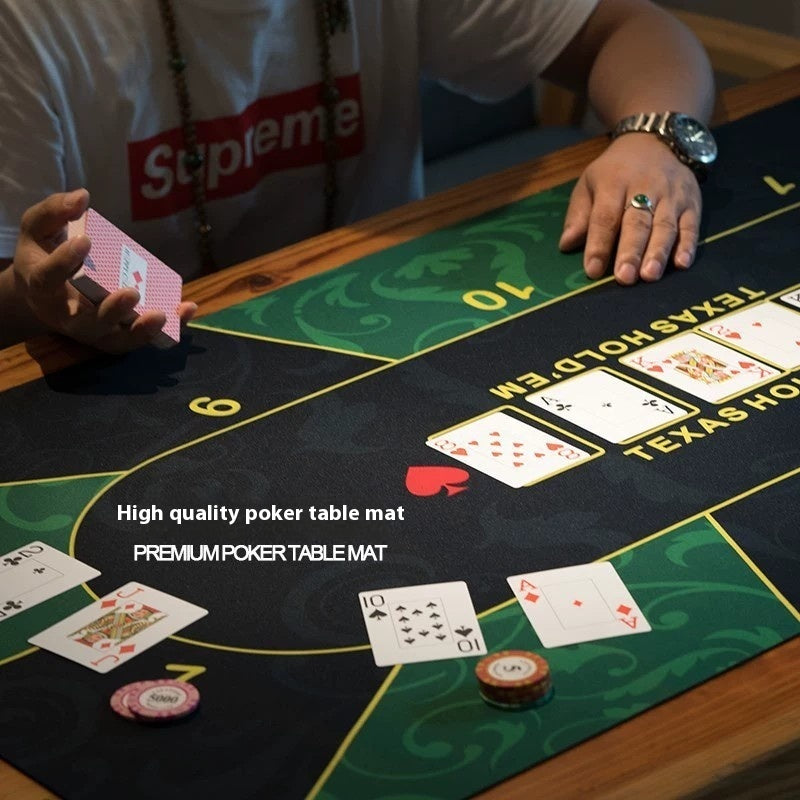 Texas Poker Tablecloth Thickened Overlock Rubber Desk Mat - Raifaonline