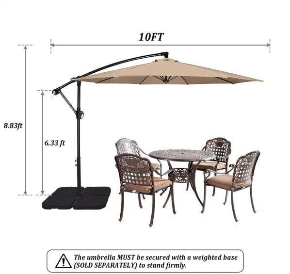 10 Ft. Steel Cantilever Offset Outdoor - Raifaonline