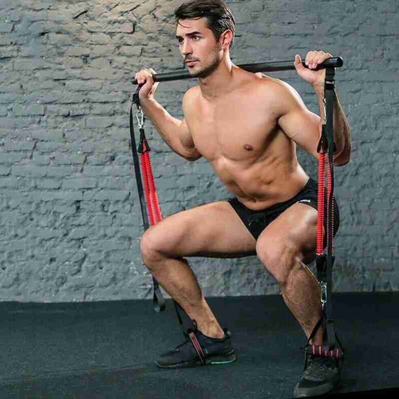 Pilates Bar Kit with Resistance Bands for Home Gym Workouts - Raifaonline
