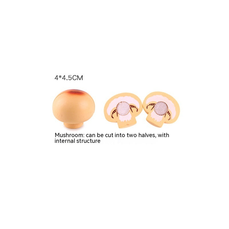 Wooden Vegetable Magnetic Children's Play House Cut Fruit Toys - Raifaonline