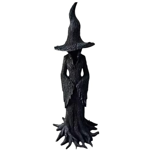 EAZZ Halloween Witch Statue β 20β Tall Resin Figurine with Gothic Details