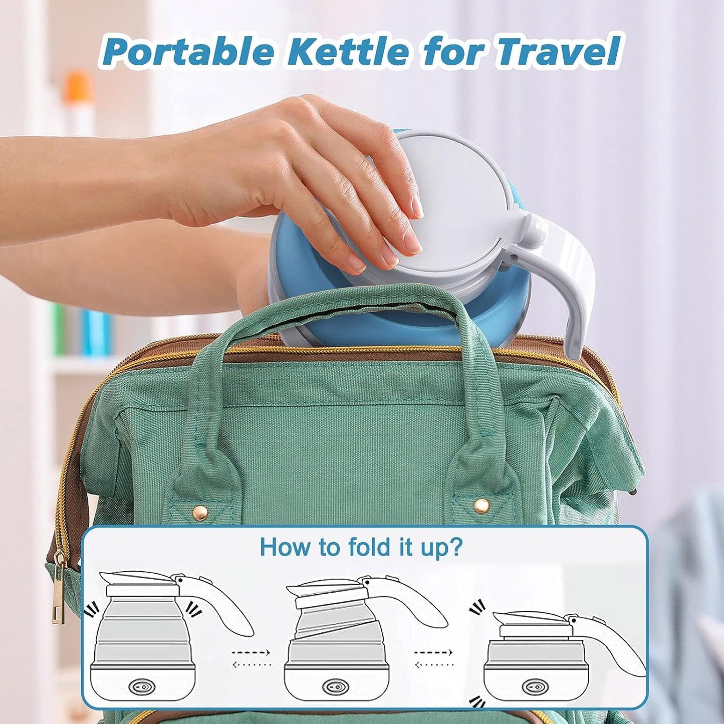 Compact Electric Kettle for Tea and Coffee, Perfect for Camping - Raifaonline