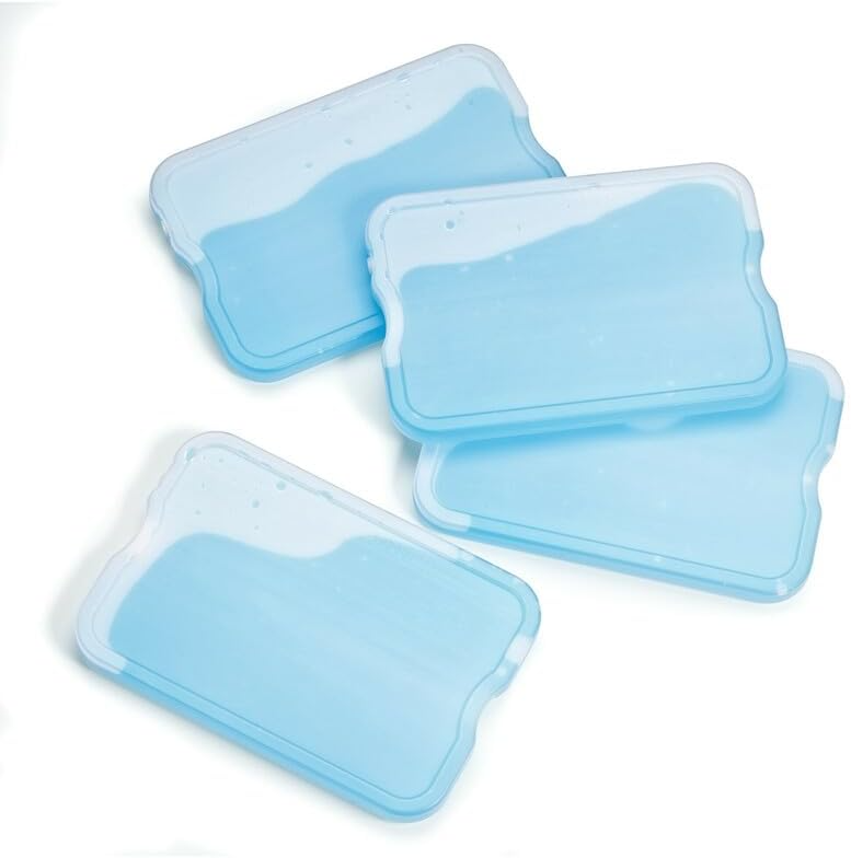 Cool Coolers by Fit & Fresh 4 Pack XL Slim Ice Packs