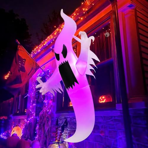 GOOSH 6FT Halloween Inflatable Hanging Ghost