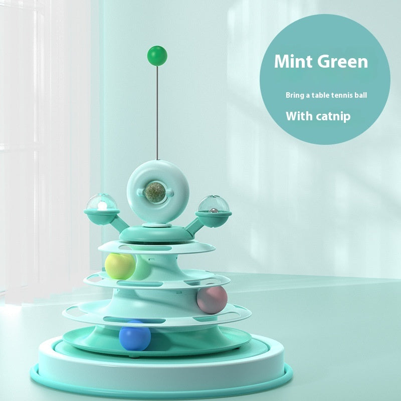 Cat Toy Tower with Rolling Balls - Raifaonline