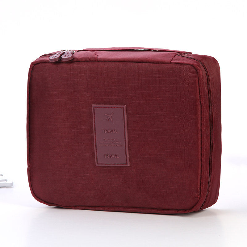 Portable Cosmetic Bag Waterproof Divider Multi-grid Pockets - Raifaonline