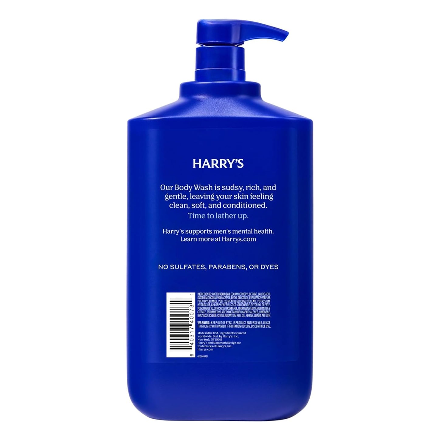 Harry's Men's Body Wash Shower Gel, Stone Scent, 30 oz