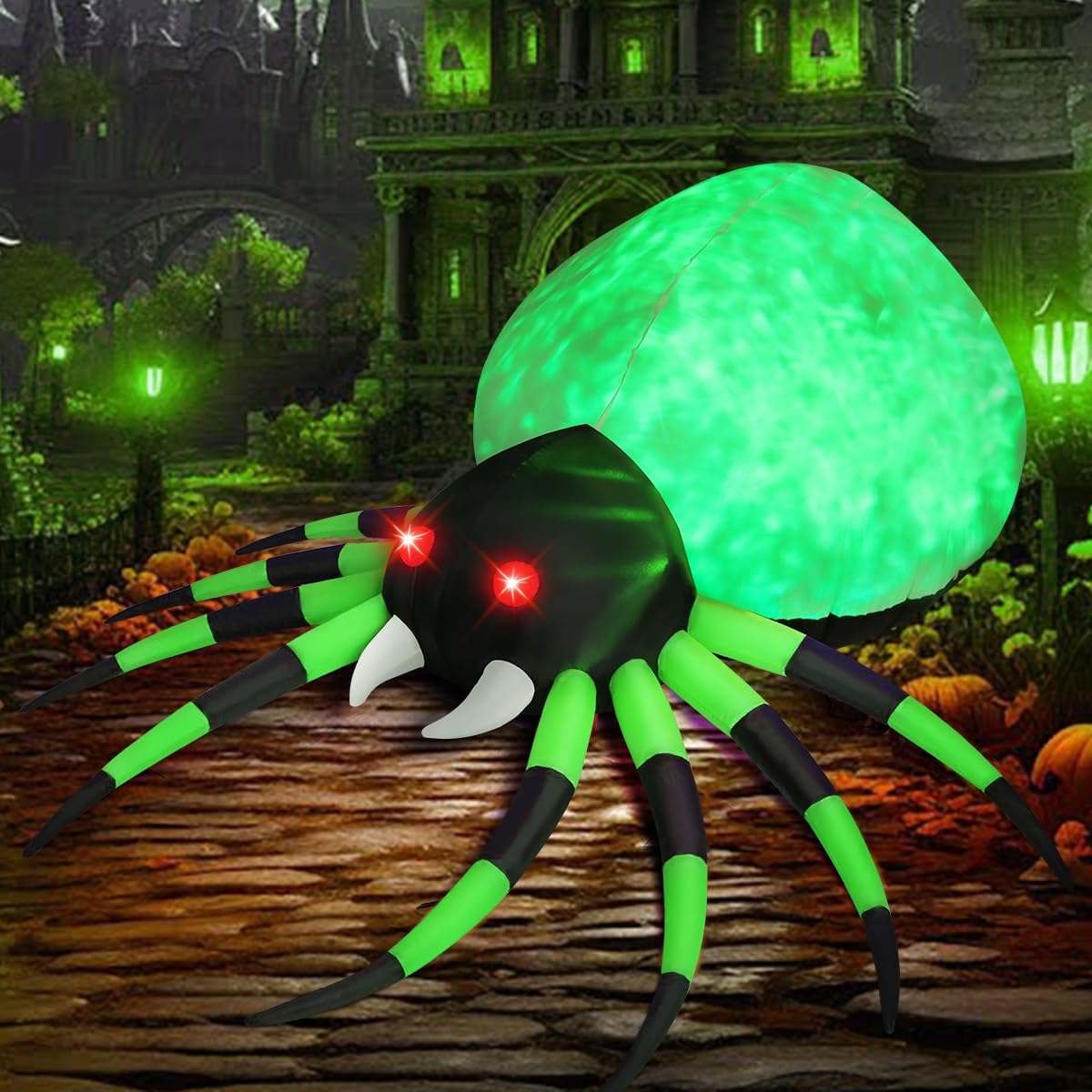 GOOSH 8FT Halloween Inflatable Spider