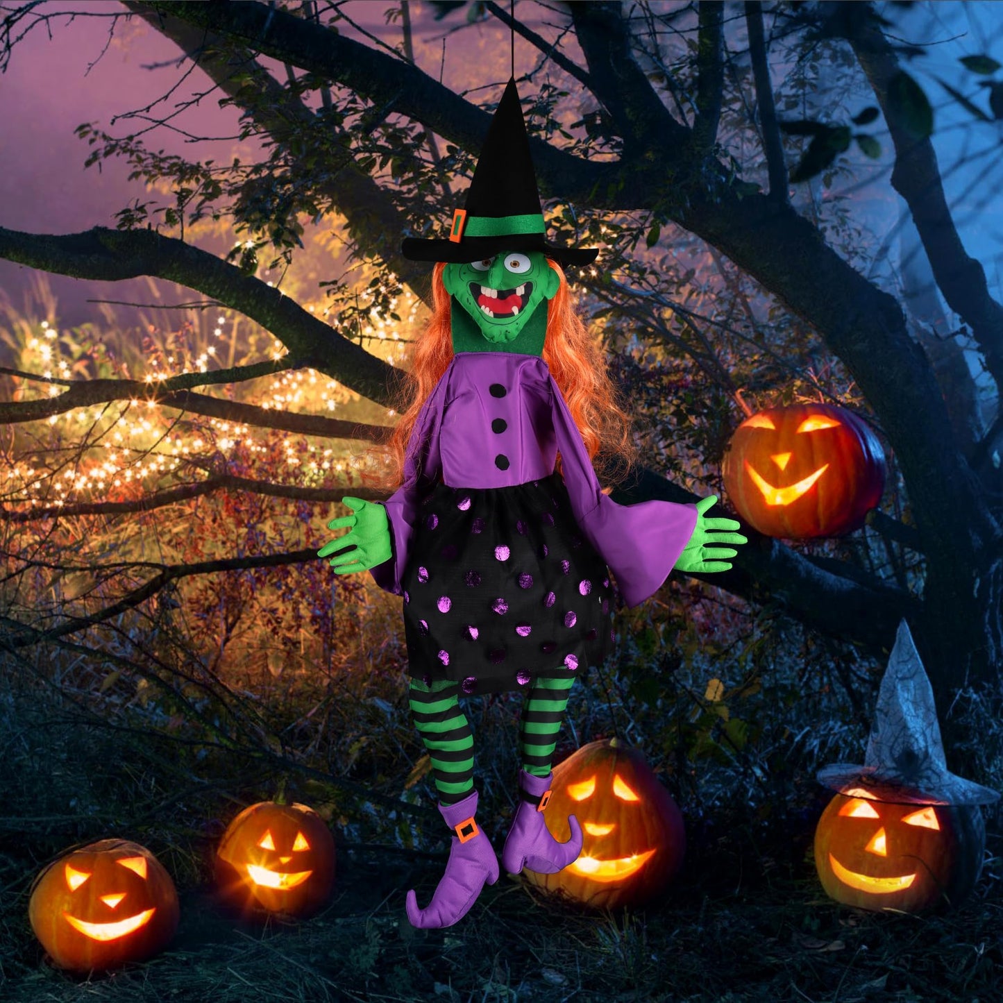POPGIFTU 64" Crashing Witch into Tree