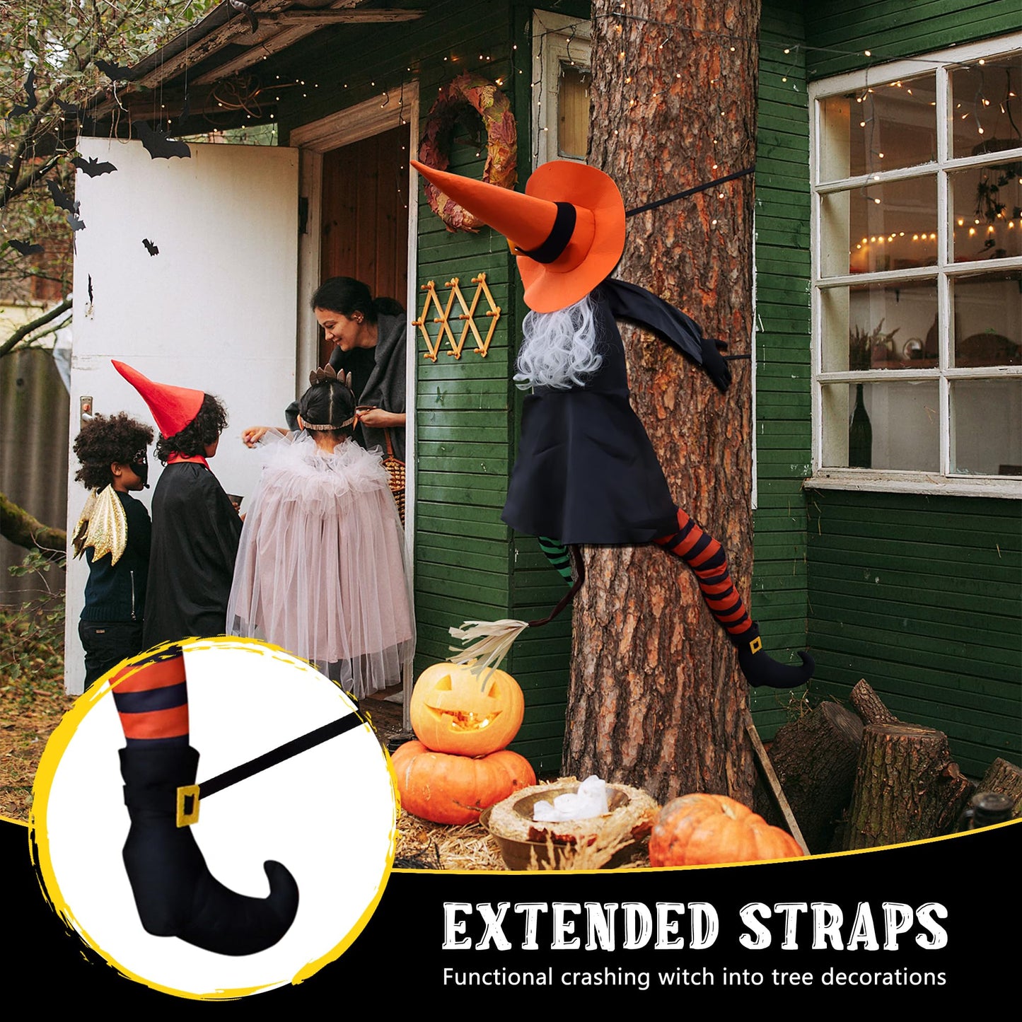 POPGIFTU 64" Crashing Witch into Tree