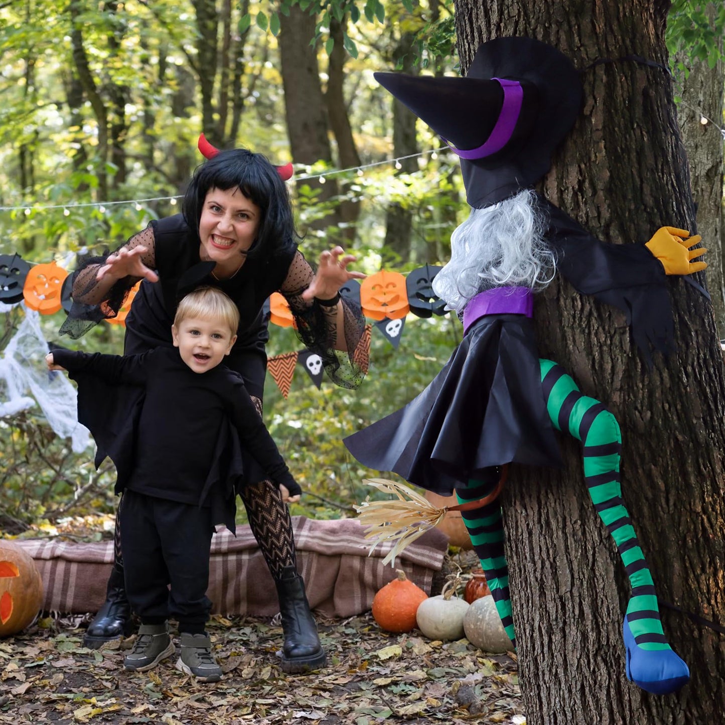 POPGIFTU 64" Crashing Witch into Tree