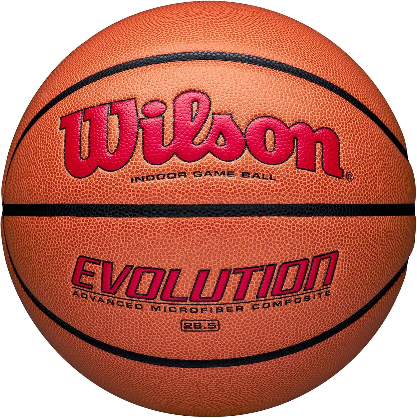 WILSON Evolution Indoor Game Basketballs - Size 5, Size 6 and Size 7