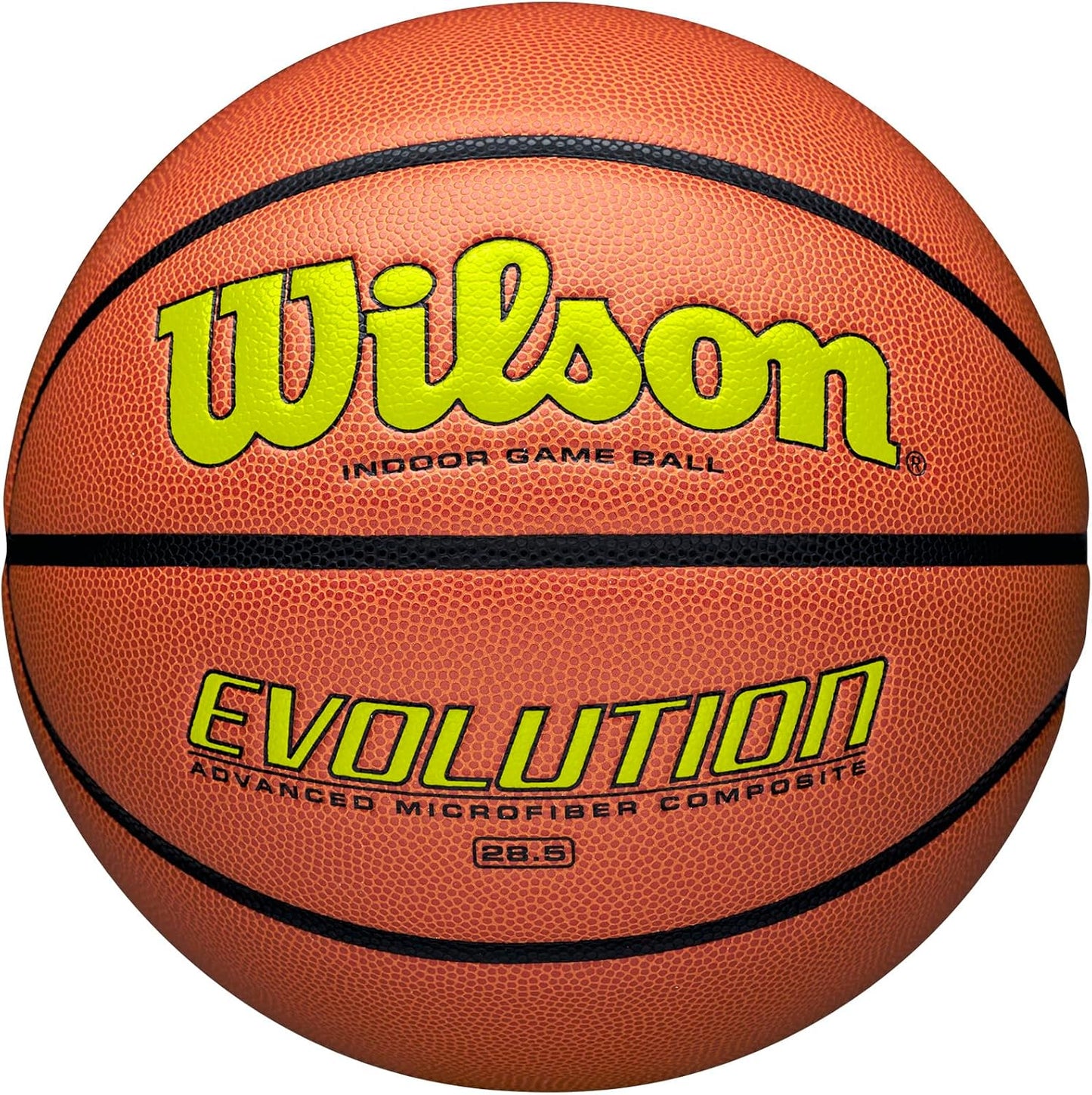 WILSON Evolution Indoor Game Basketballs - Size 5, Size 6 and Size 7