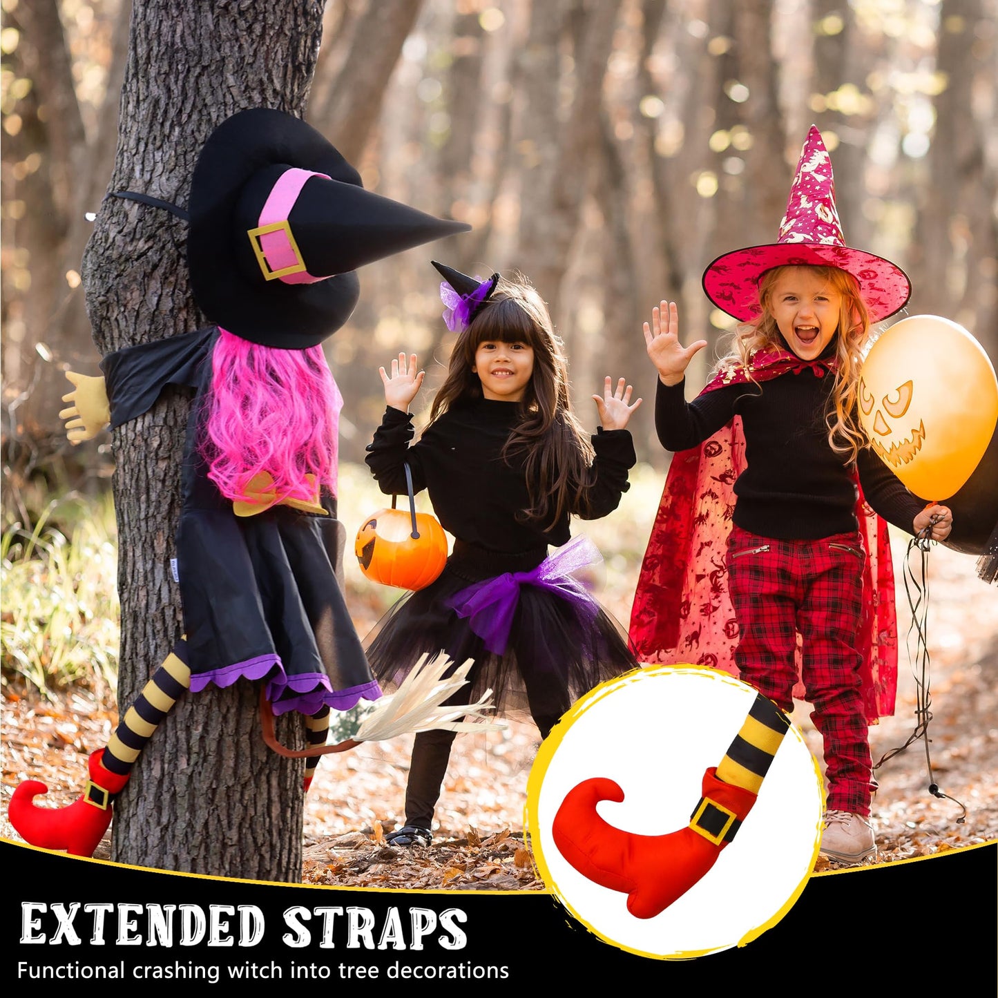 POPGIFTU 64" Crashing Witch into Tree