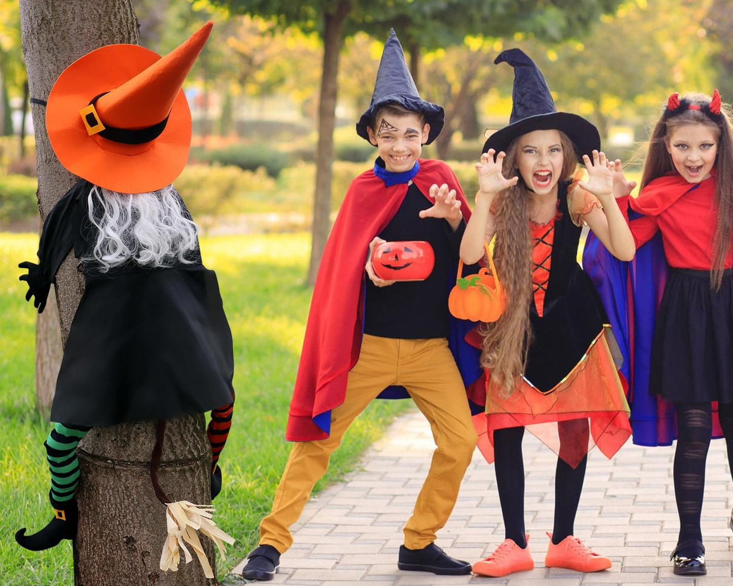 POPGIFTU 64" Crashing Witch into Tree