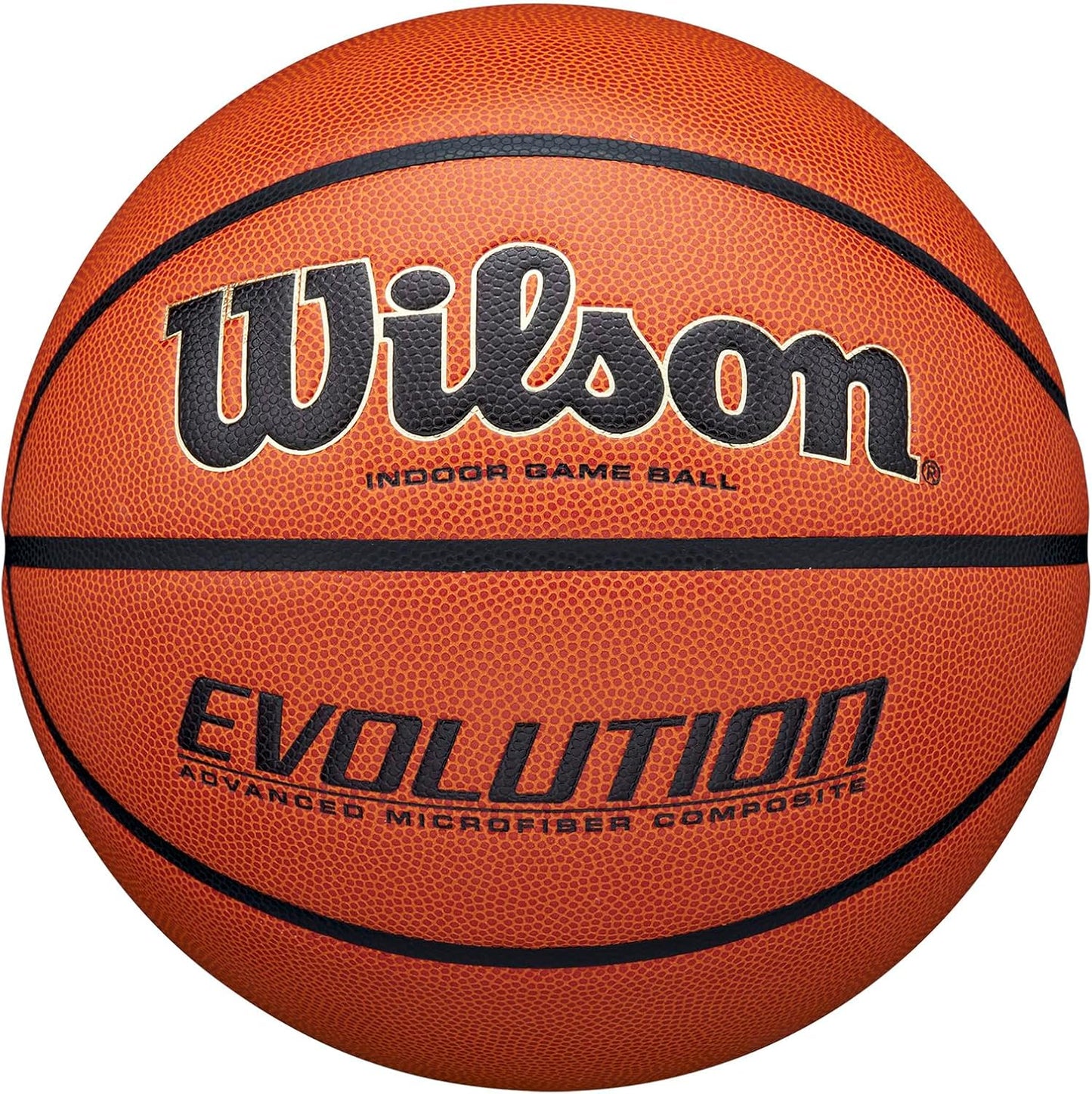 WILSON Evolution Indoor Game Basketballs - Size 5, Size 6 and Size 7