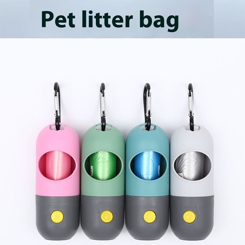 Pet Waste Bag Dispenser with LED Light - Raifaonline