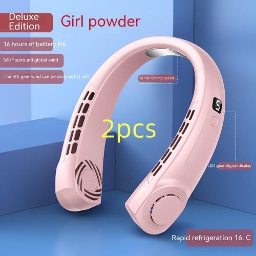 Portable Mute Multifunctional Hanging Neck Fan - Raifaonline