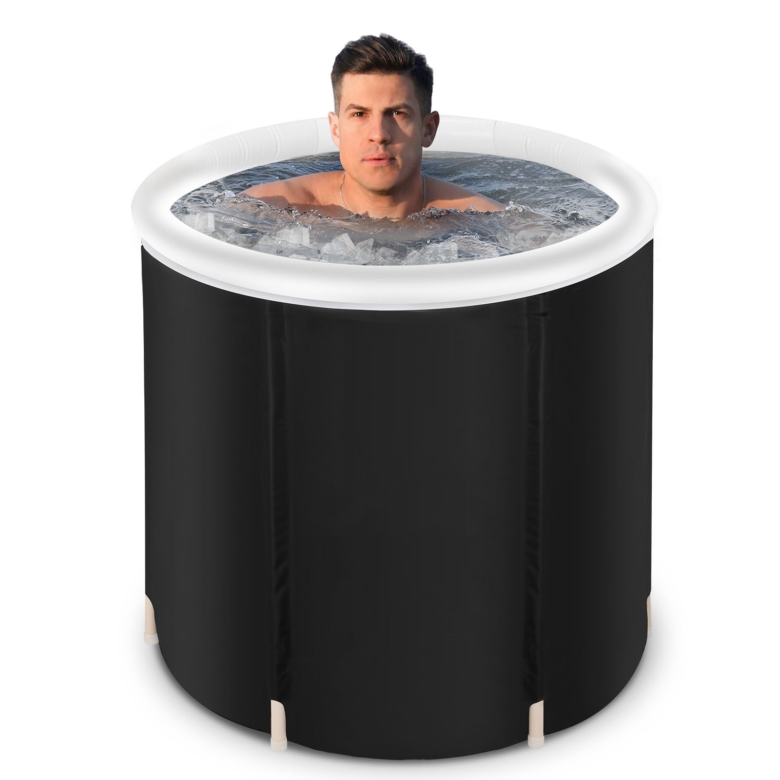 Foldable Ice Tub for Cold Water Therapy and Fitness Recovery - Raifaonline