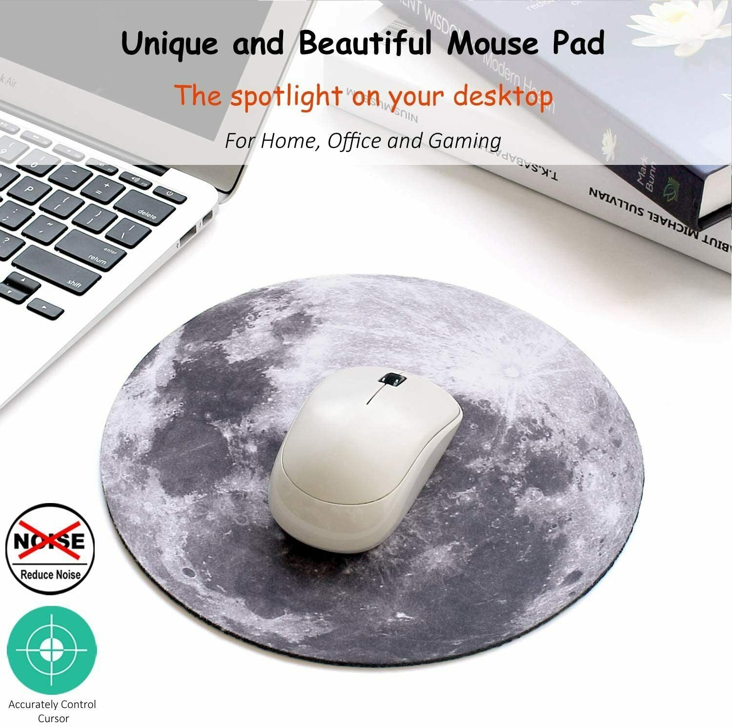 Space Round Mouse Pad PC Gaming Non Slip Mice Mat - Raifaonline