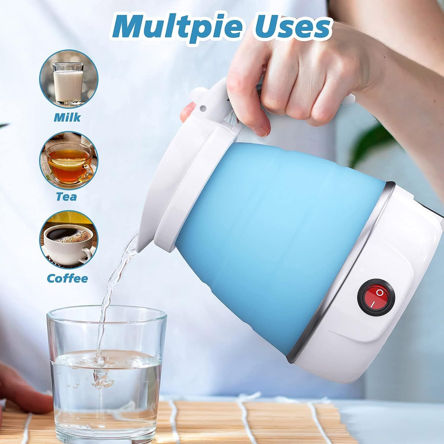 Compact Electric Kettle for Tea and Coffee, Perfect for Camping - Raifaonline