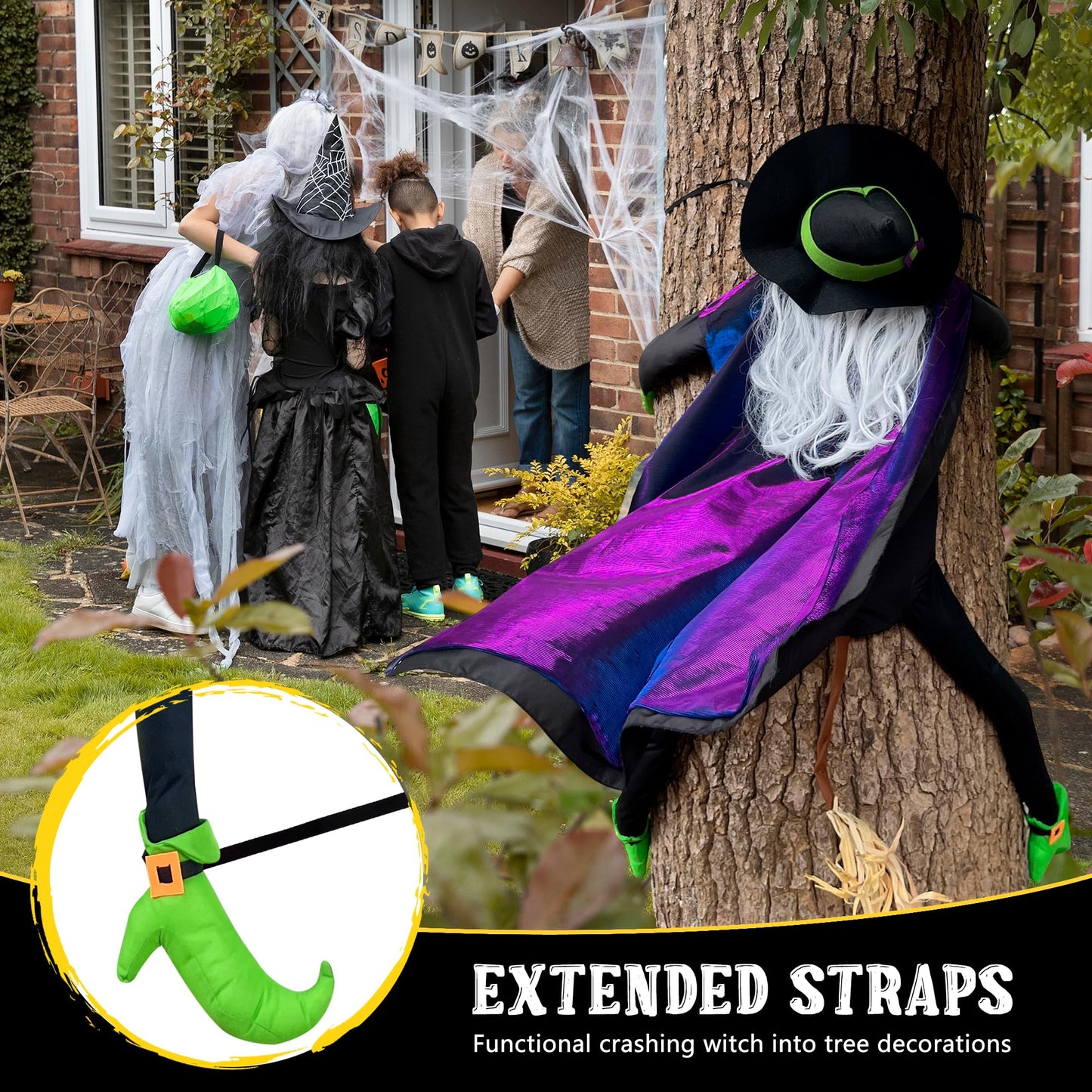 POPGIFTU 64" Crashing Witch into Tree