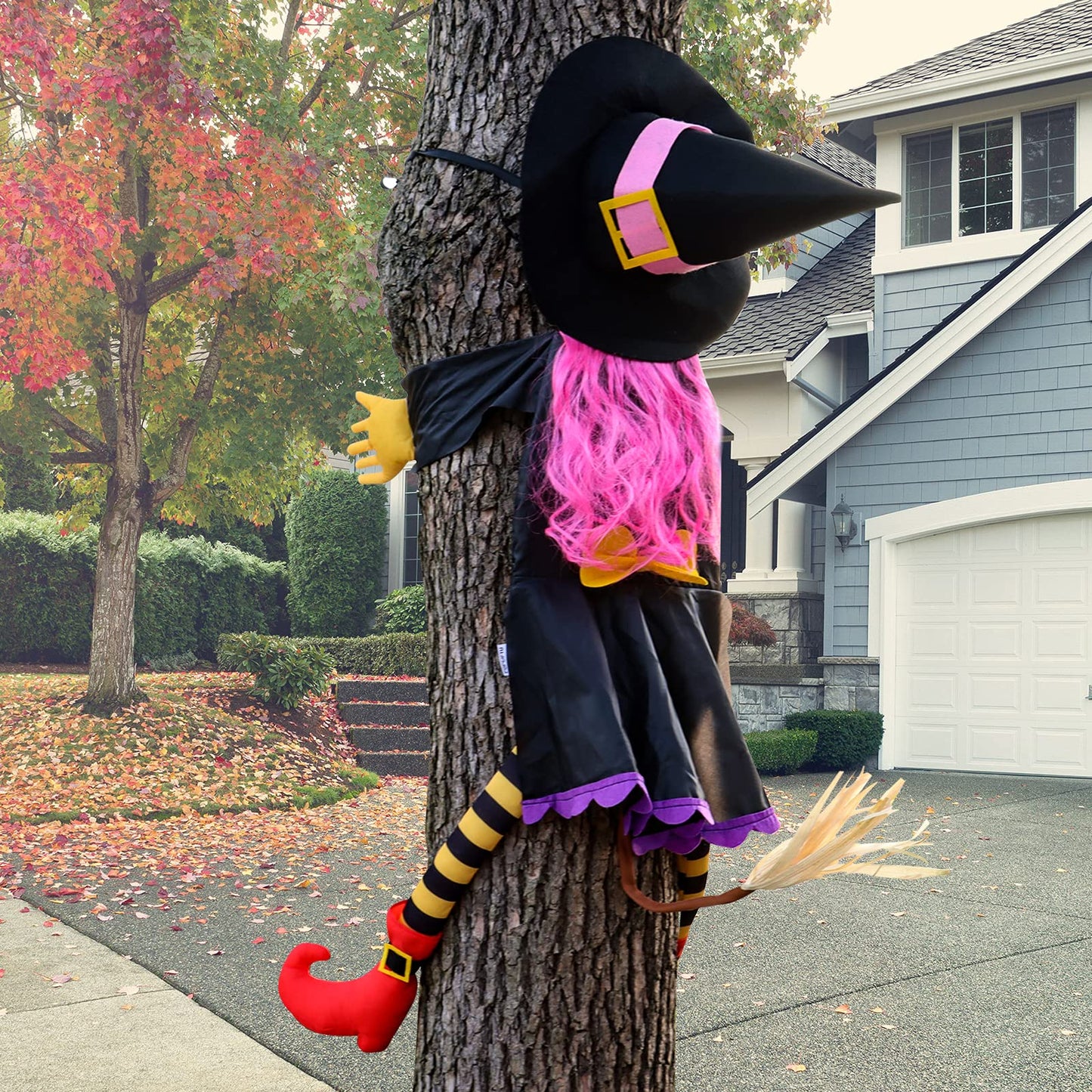 POPGIFTU 64" Crashing Witch into Tree