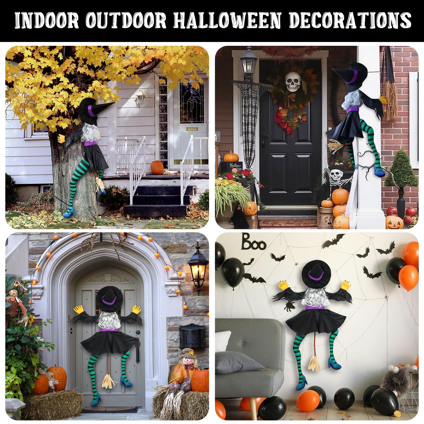 POPGIFTU 64" Crashing Witch into Tree