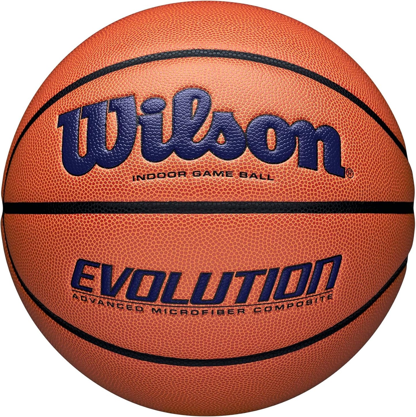 WILSON Evolution Indoor Game Basketballs - Size 5, Size 6 and Size 7