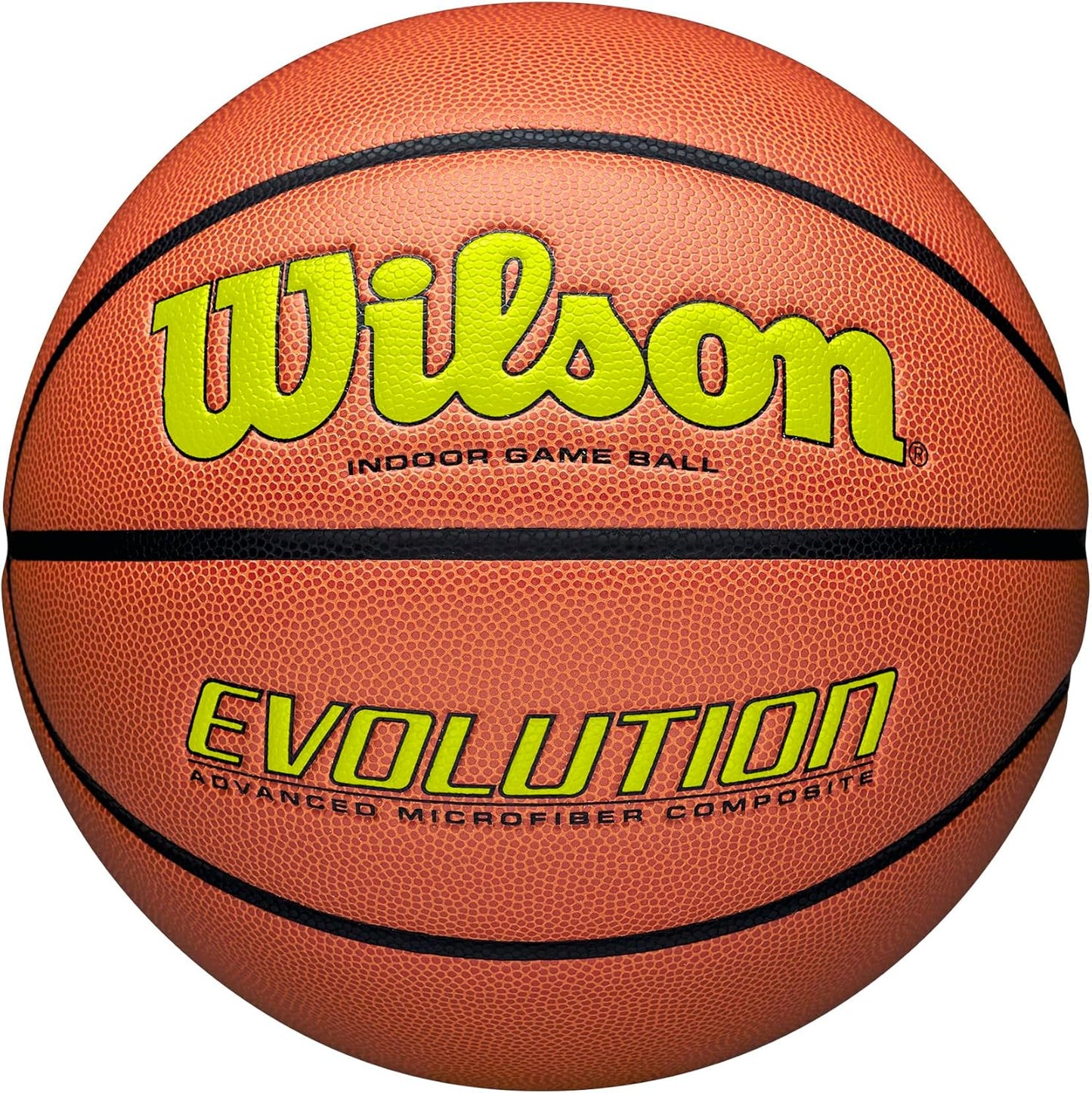WILSON Evolution Indoor Game Basketballs - Size 5, Size 6 and Size 7