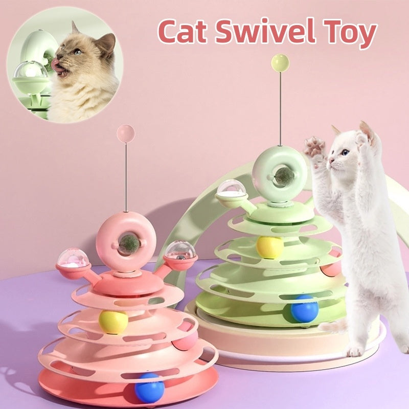Cat Toy Tower with Rolling Balls - Raifaonline