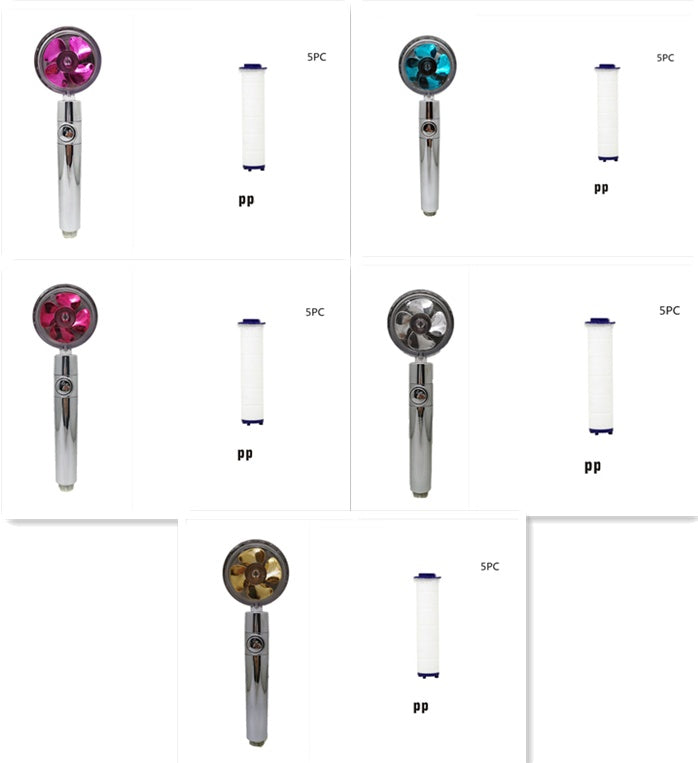 Shower Head Water Saving Flow 360 Degrees Rotating - Raifaonline