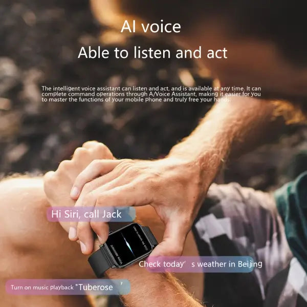Smart Watch with Sleep Blood Pressure and Oxygen Monitoring