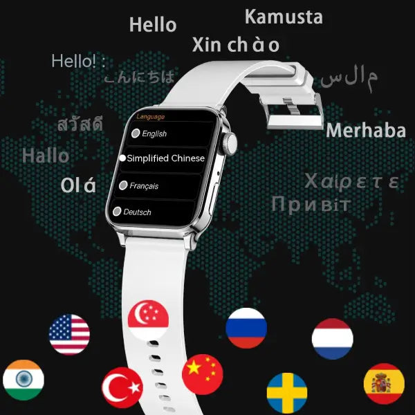 Smart Watch with Sleep Blood Pressure and Oxygen Monitoring