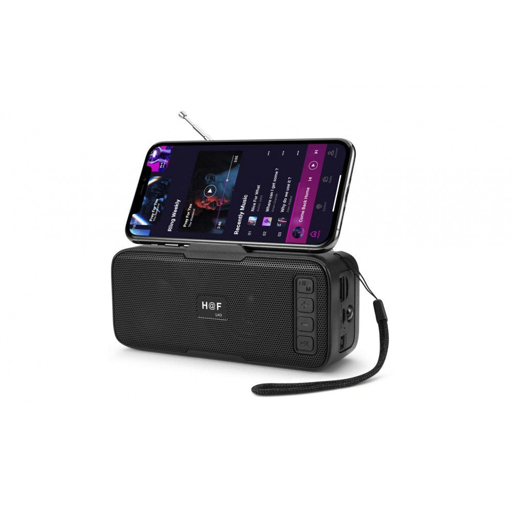 Portable Bluetooth Speaker with Solar Charging and Outdoor Light - Raifaonline