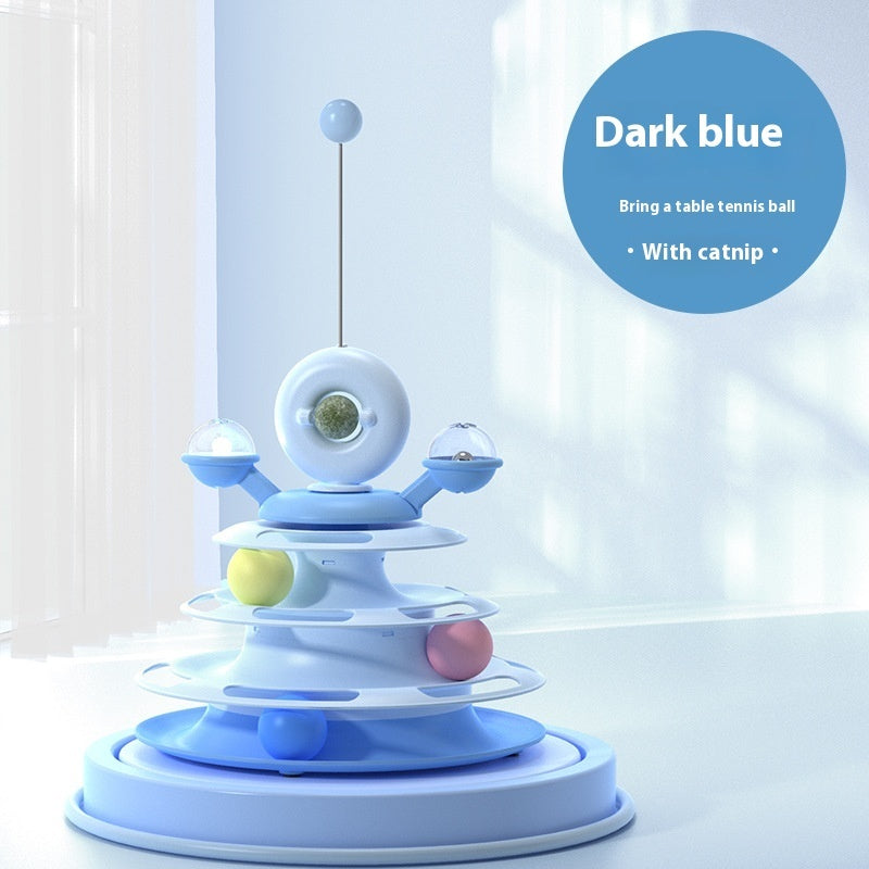 Cat Toy Tower with Rolling Balls - Raifaonline