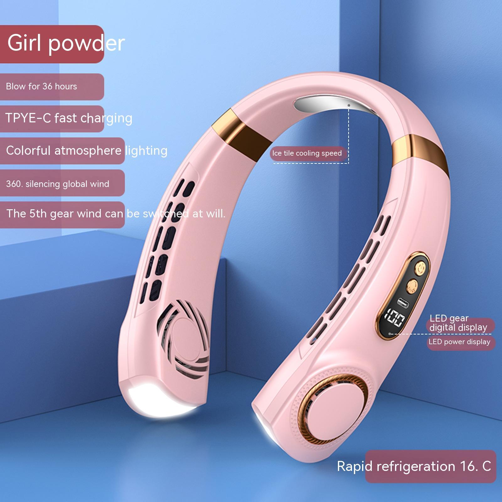 Portable Mute Multifunctional Hanging Neck Fan - Raifaonline
