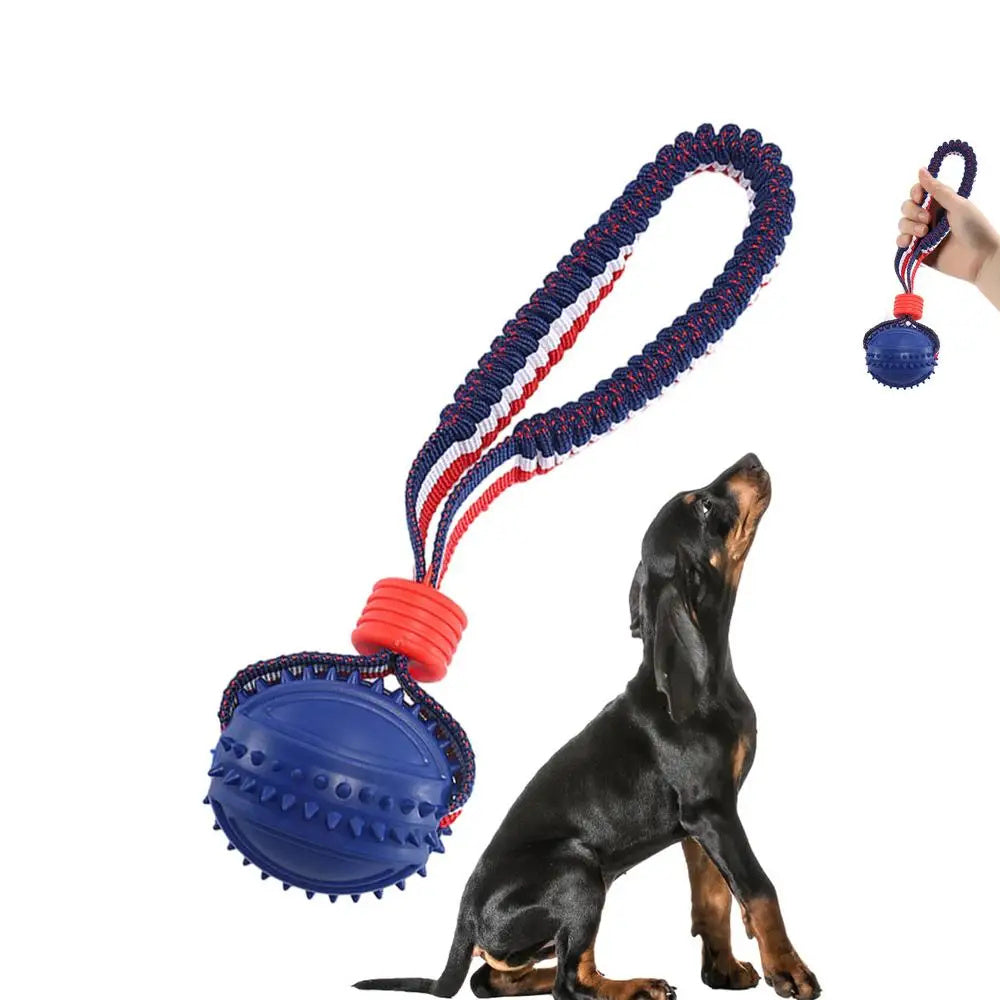 Dog Chew Ball with Rope - Raifaonline