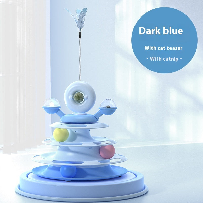 Cat Toy Tower with Rolling Balls - Raifaonline