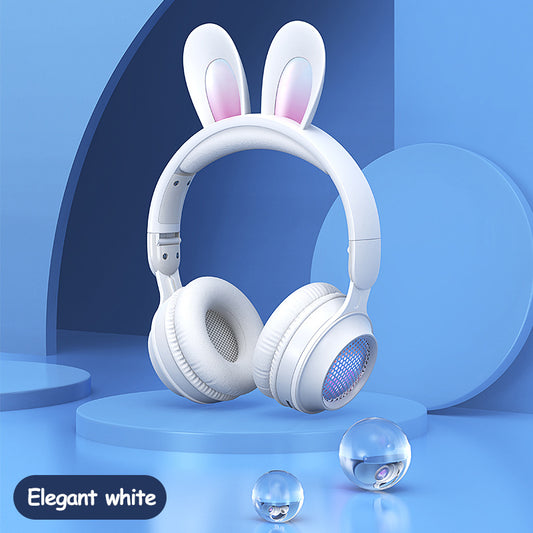 Rabbit Ear  Wireless Luminous Extendable Wheat Headphones - Raifaonline