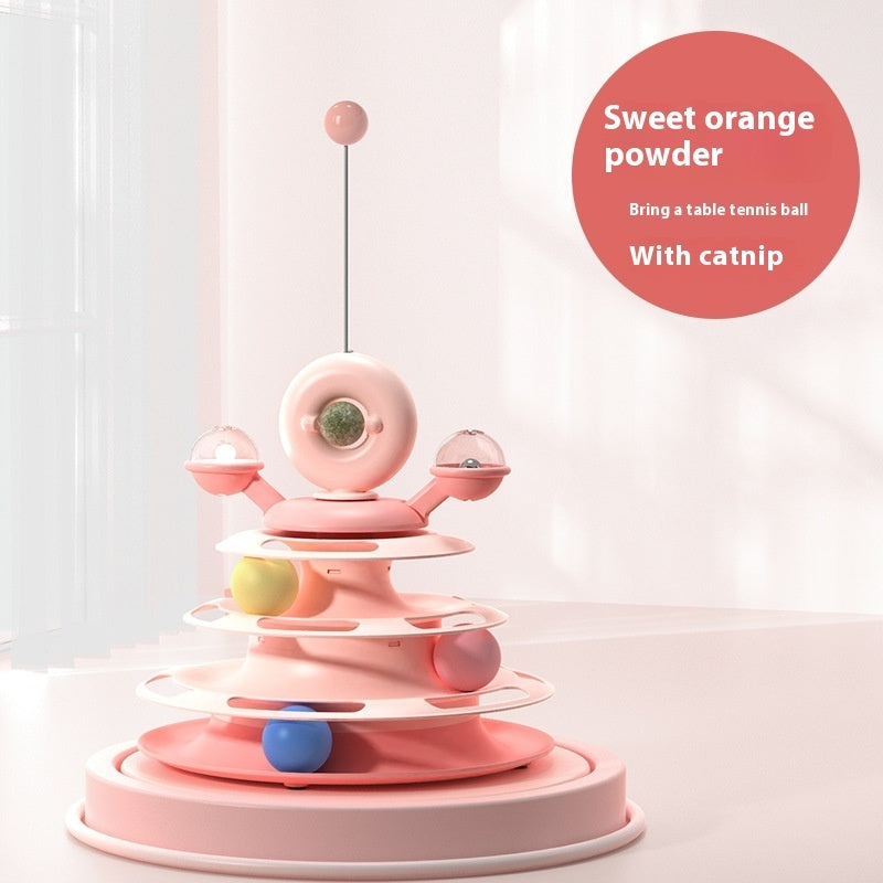 Cat Toy Tower with Rolling Balls - Raifaonline