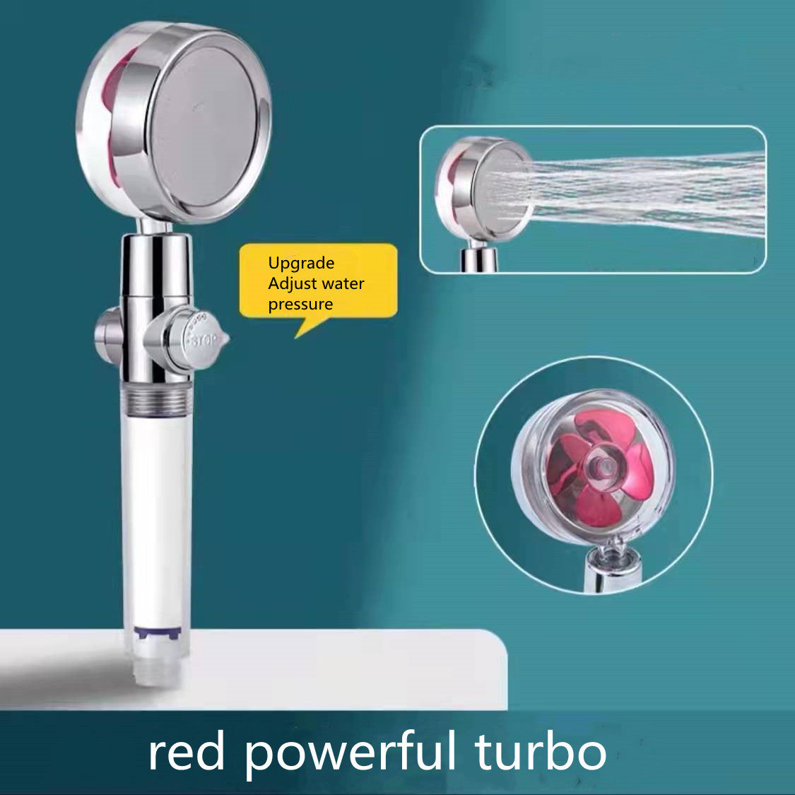 Shower Head Water Saving Flow 360 Degrees Rotating - Raifaonline