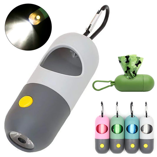 Pet Waste Bag Dispenser with LED Light - Raifaonline