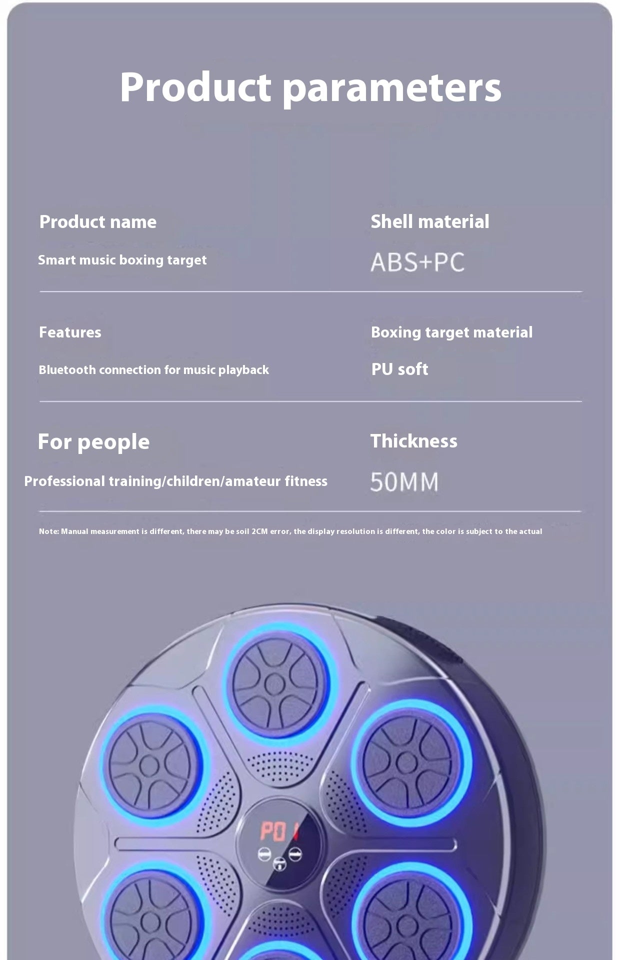 Music Boxing Machine with RGB Light and Bluetooth - Raifaonline
