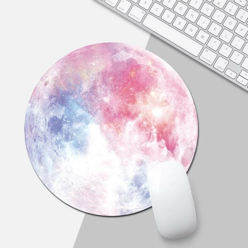 Space Round Mouse Pad PC Gaming Non Slip Mice Mat - Raifaonline