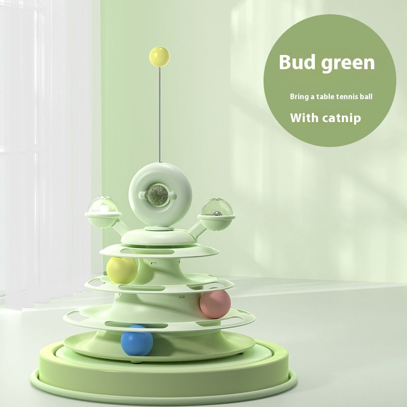 Cat Toy Tower with Rolling Balls - Raifaonline